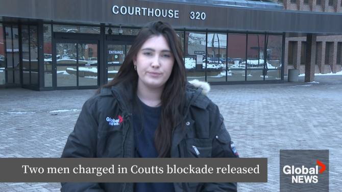 Click to play video: 2 accused in Coutts blockade plead guilty to lesser charges