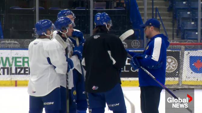 Click to play video: Playoff-bound Saskatoon Blades aiming to weaponize first brush of late season adversity