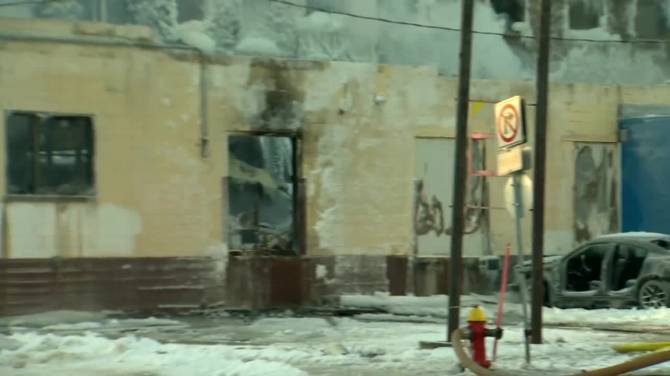 Click to play video: North End buildings are complete loss after blaze, Winnipeg firefighters say