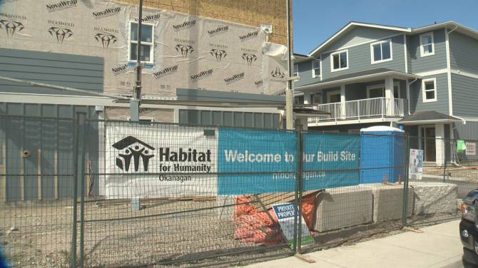 Click to play video: Habitat for Humanity Lake Country build nears completion