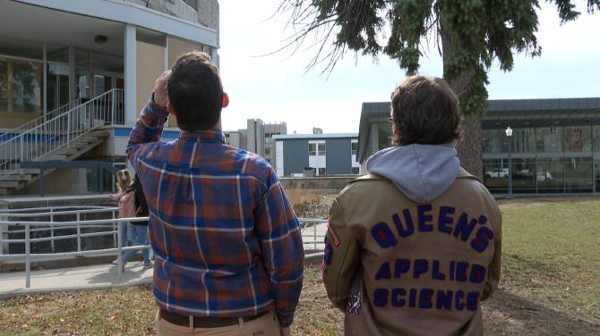 Click to play video: Queen’s University providing eyewear for Solar Eclipse