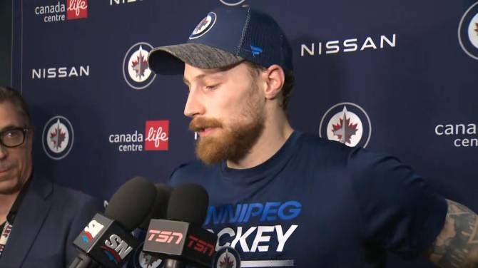 Click to play video: RAW: Winnipeg Jets Laurent Brossoit Interview – Mar. 15