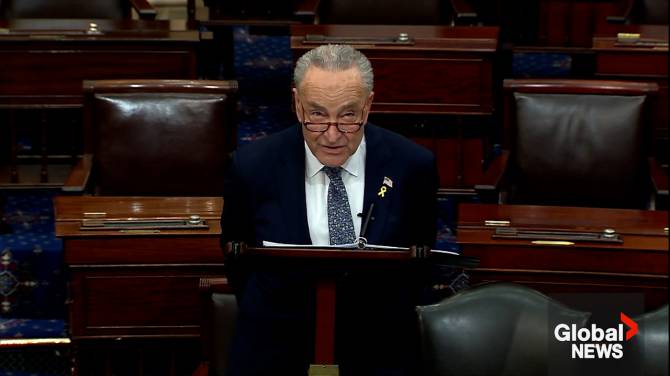 Click to play video: Schumer calls for new elections in Israel, criticizes Netanyahu: ‘He’s lost his way’