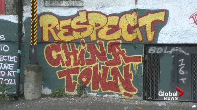 Click to play video: Mural and street artists work to change Chinatown