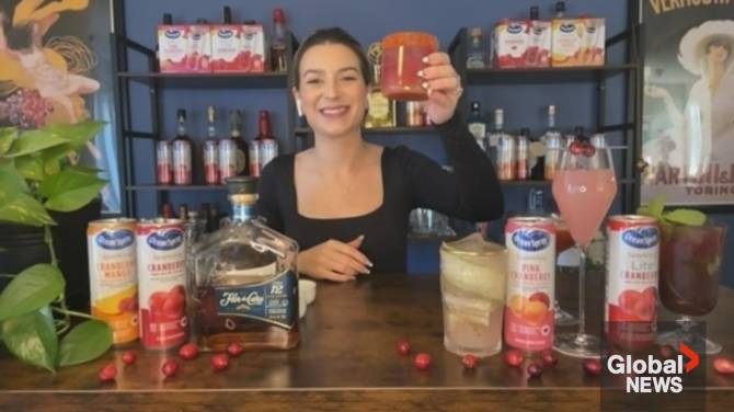 Click to play video: Celebrate National Cranberry Day with these fun holiday drinks