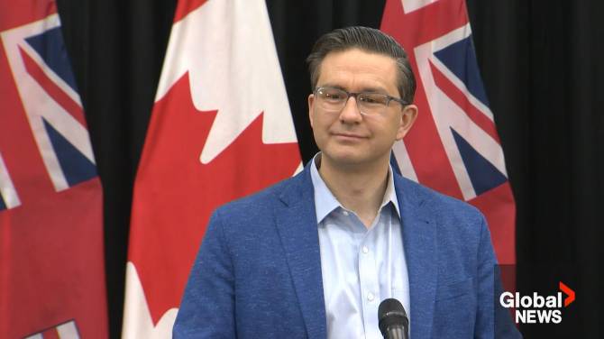 Click to play video: Poilievre responds to anti-LGBTQ2 laws in Uganda, does not comment on participating in pride march