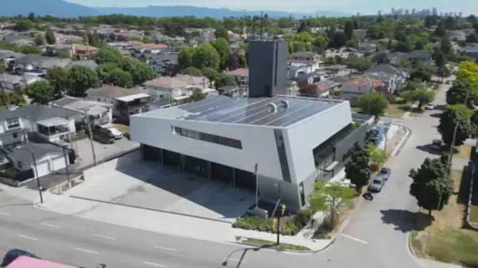 Click to play video: Vancouver’s first zero carbon firehall opens