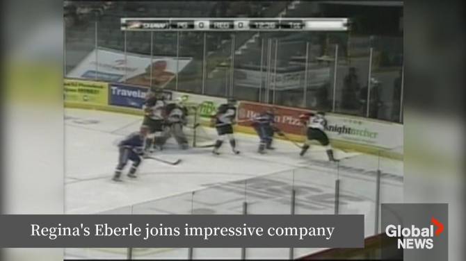 Click to play video: Regina’s Eberle joins illustrious group