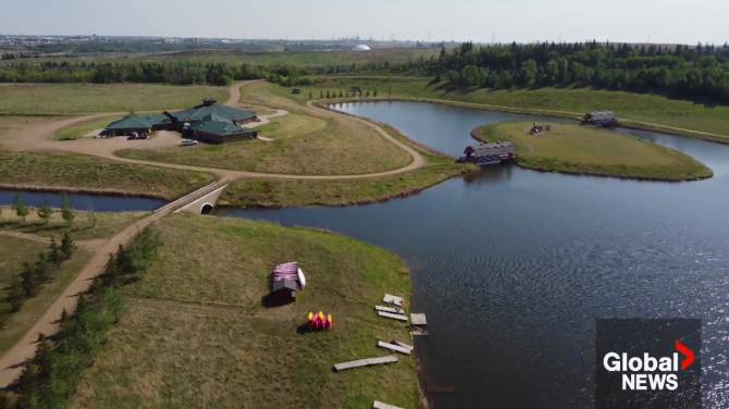 Click to play video: New river valley park in northeast Edmonton