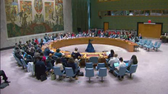 Click to play video: US-led UN resolution calling for immediate Gaza ceasefire vetoed by Russia, China