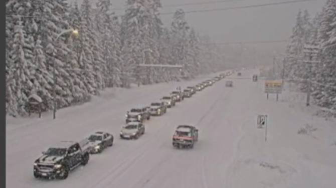 Click to play video: Snowy Sea to Sky Highway mess