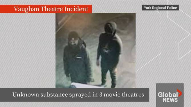 Click to play video: Toronto-area movie theatres evacuated after unknown substances released