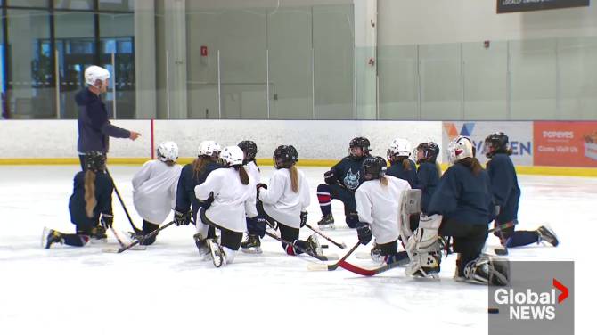 Click to play video: All-female Edmonton Storm impresses in Tier 1 co-ed hockey league