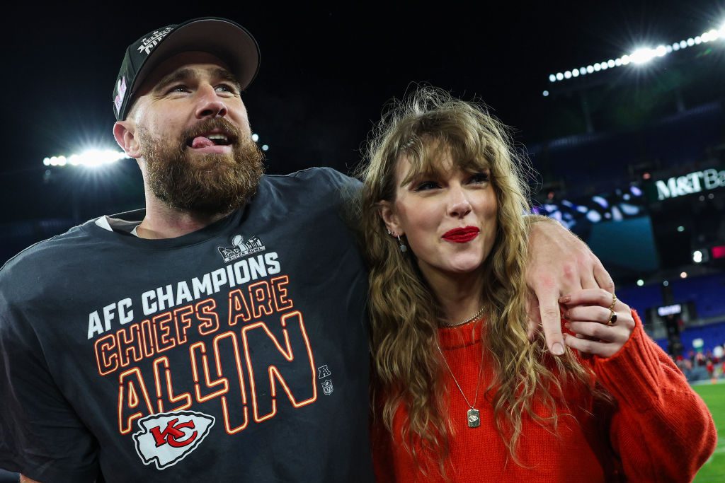 Travis Kelce joined the Pat McAfee Show on Wednesday and the pair discussed the Chiefs star's relationship with Taylor Swift.