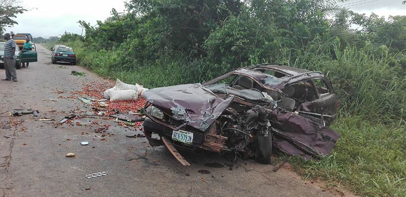 , 201804Scene of the auto crash