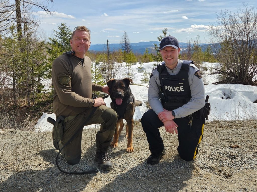 , 202404South Okanagan RCMP with police dog