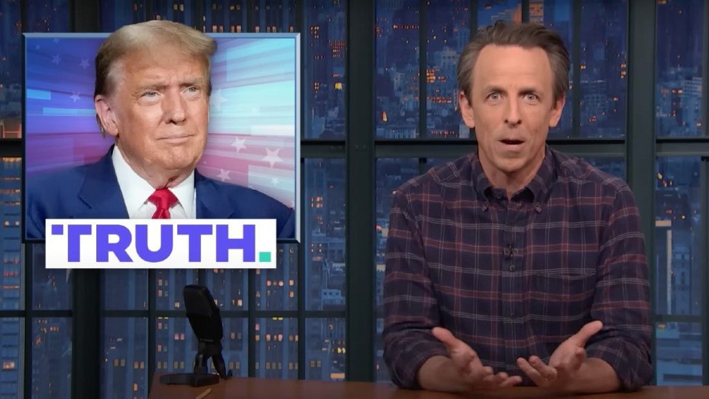 , 202404seth meyers truth social