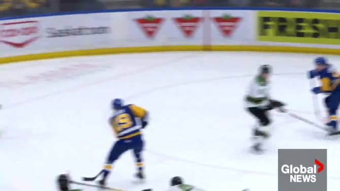 Click to play video: Saskatoon Blades set to resume first round series with Prince Albert Raiders, tied 1-1