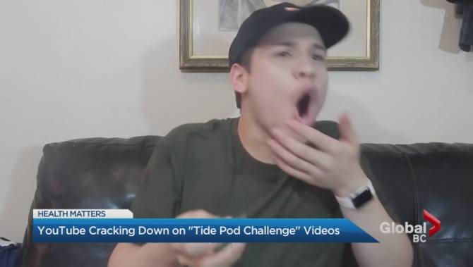 Click to play video: Health dangers of Tide pod challenge